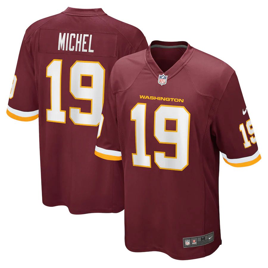 Men Washington Redskins 19 Marken Michel Nike Burgundy Game NFL Jersey